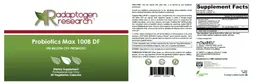 Label for Probiotics Max 100B DF