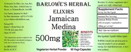 Label for Jamaican Medina 500 mg