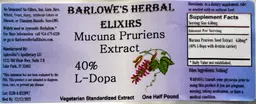 Label for Macuna pruriens Extract