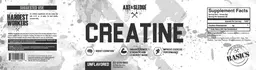 Label for Creatine Unflavored
