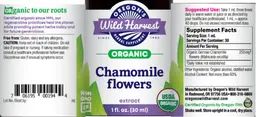 Label for Chamomile Flowers Extract
