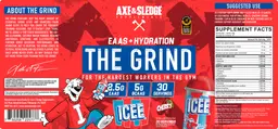 Label for The Grind ICEE Cherry