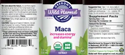 Label for Maca Extract