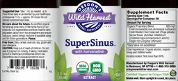 Label for SuperSinus with Horseradish Extract