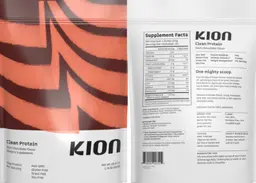 Label for Clean Protein Rich Chocolate Flavor