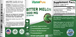 Label for Bitter Melon 1000 mg