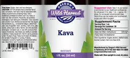 Label for Kava Extract