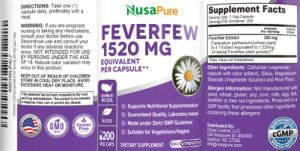 Feverfew 1520 mg