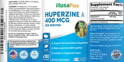 Label for Huperzine A 400 mcg