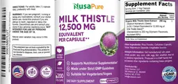 Label for Milk Thistle