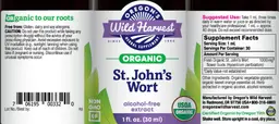 Label for St. John's Wort Alcohol-Free Extract