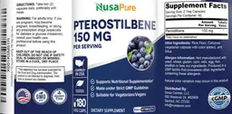 Label for Pterostilbene 150 mg