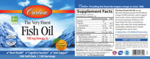 The Very Finest Fish Oil Natural Orange 