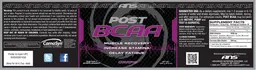 Label for Post BCAA Grape