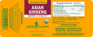 Asian Ginseng Alcohol-Free