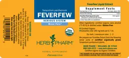 Label for Feverfew