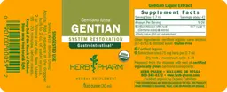 Label for Gentian