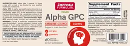 Label for Alpha GPC 300 mg