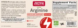 Label for Arginine 1000 mg