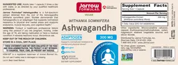 Label for Ashwagandha 300 mg