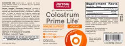 Label for Colostrum Prime Life 400 mg