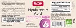 Label for Hyaluronic Acid 120 mg