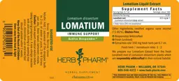 Label for Lomatium