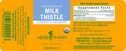 Label for Milk Thistle