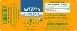 Label for Oat Seed
