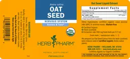 Label for Oat Seed