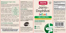 Label for Jarro-Dophilus Infant 1 Billion CFU
