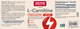 Label for L-Carnitine 500 mg