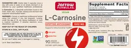 Label for L-Carnosine 1000 mg