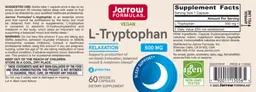 Label for L-Tryptophan 500 mg