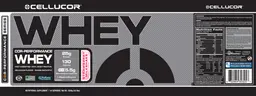 Label for COR-Performance Whey Strawberry Milkshake Flavor