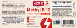Label for Methyl B-12 5000 mcg Cherry