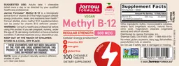 Label for Methyl B-12 500 mcg Cherry