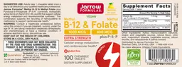 Label for Methyl B-12 1000 mcg & Methyl Folate 400 mcg plus P-5-P Lemon