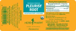 Label for Pleurisy Root