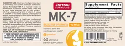 Label for MK-7 90 mcg