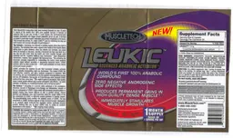 Label for Leukic Advanced Anabolic Activator