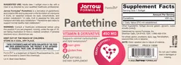 Label for Pantethine 450 mg