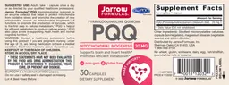 Label for PQQ 20 mg