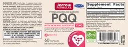 Label for PQQ 20 mg