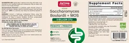 Label for Saccharomyces boulardii + MOS 5 Billion CFU