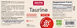Label for Taurine 1000 mg