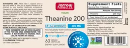 Label for Theanine 200 mg