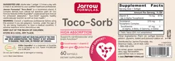 Label for Toco-Sorb