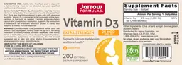 Label for Vitamin D3 25 mcg 1000 IU