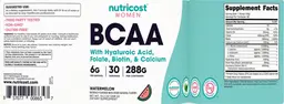 Label for BCAA 6 g Watermelon